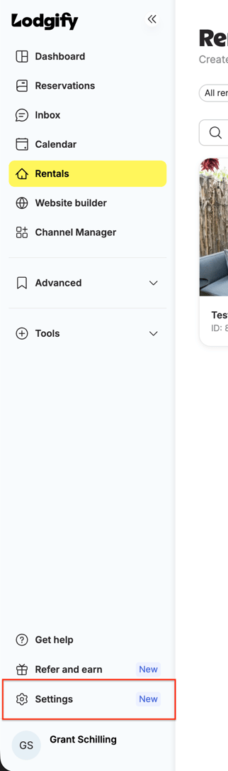 Lodgify - Setting